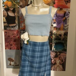 brandy melville plaid skirt